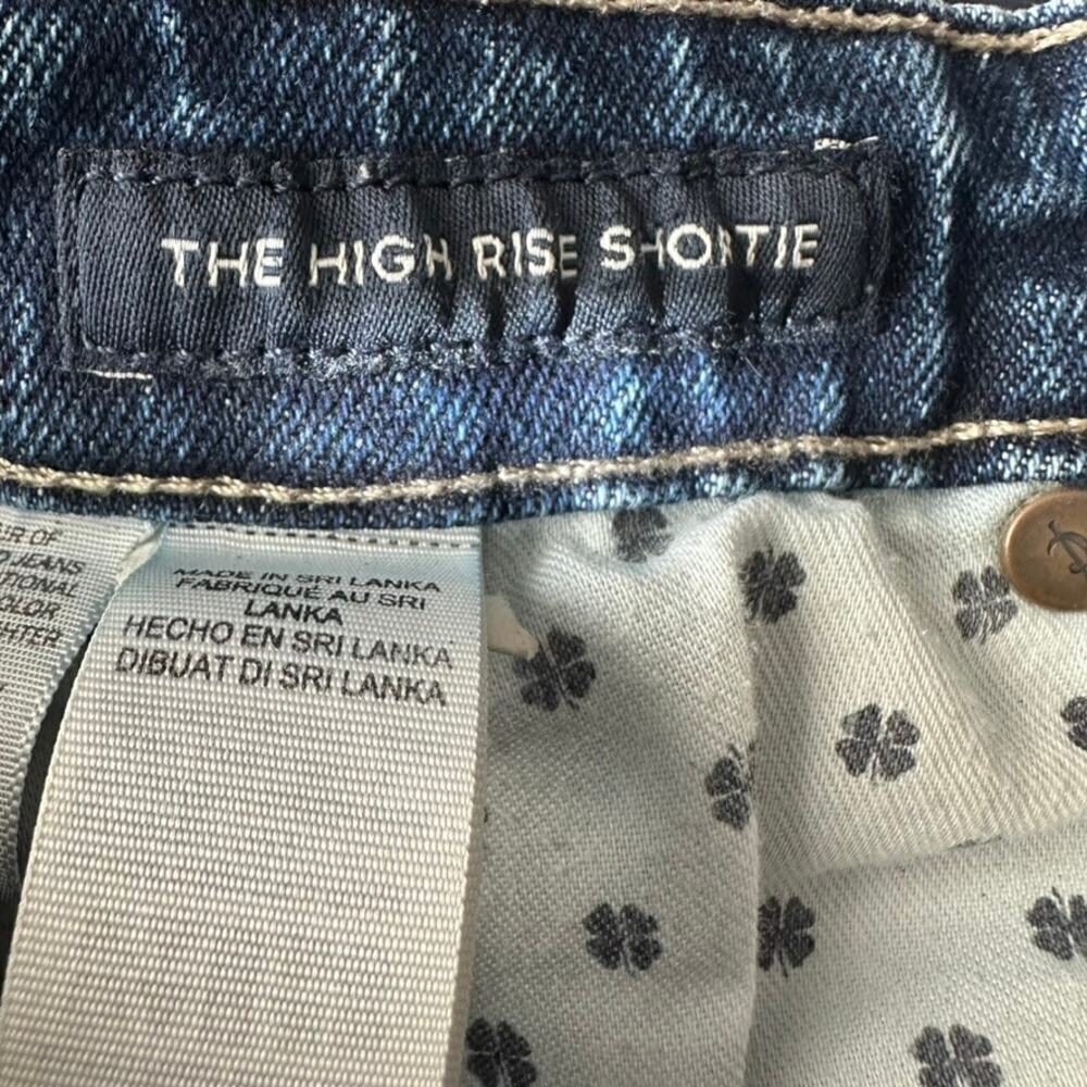 Lucky Brand The High Rise Shortie Women's 2/24 Blue Cut Off Summer High Rise - Picture 6 of 9